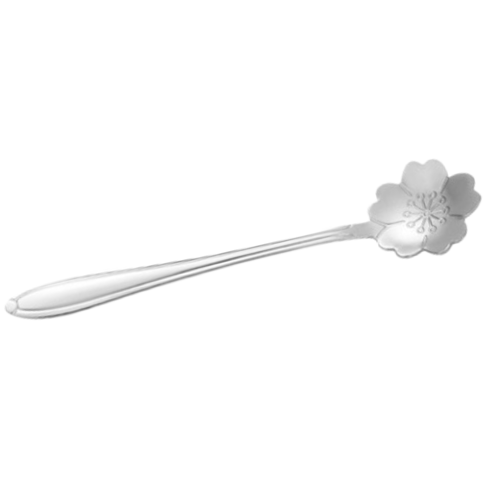 CUILLÈRE FLEUR DE CERISIERS GRISE – Image 2