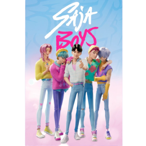 POSTER KPOP DEMON HUNTER - SAJA BOYS