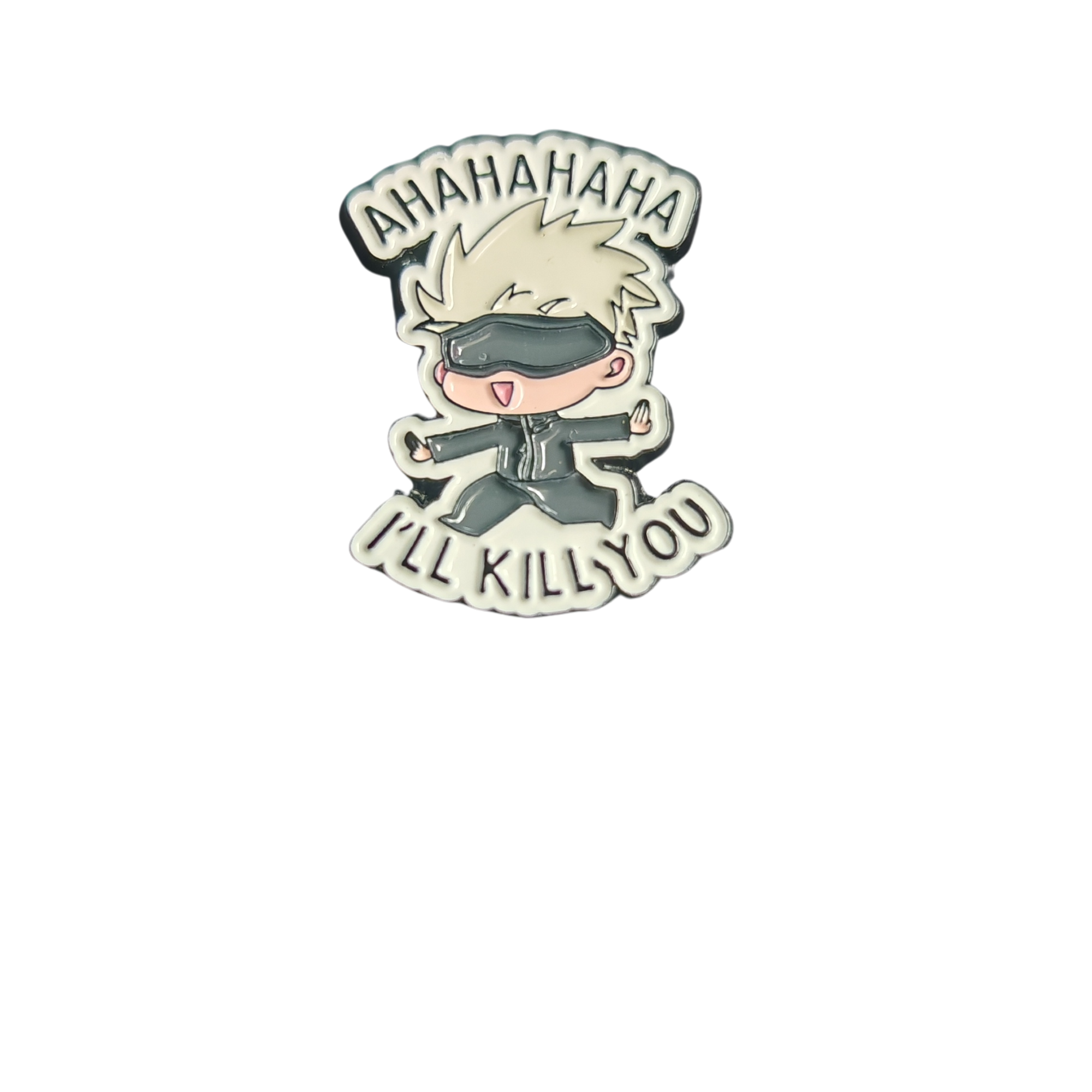 PINS MANGA – GOJO CHIBI “AHAHAHA”