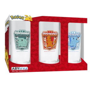 COFFRET 3 VERRES POKÉMON – STARTERS