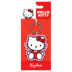 PORTE-CLÉS HELLO KITTY ASSISE