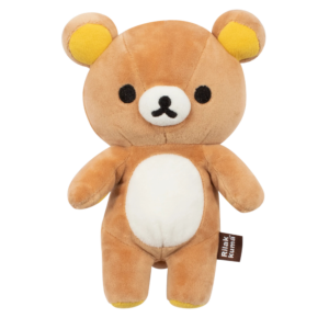 PELUCHE RILAKKUMA 23 CM AVEC POCHE ZIPPÉE – SAN-X – OFFICIEL