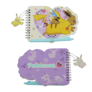 SET CARNET & STYLO POKÉMON – PIKACHU & ÉVOLI – KAWAII