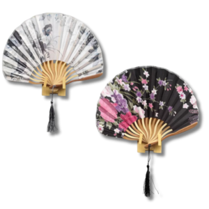 ÉVENTAIL JAPONAIS TRADITIONNEL – FORMAT ARRONDI