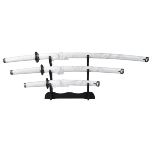 SET DAISHO LAME ACIER DECO BLANC MOTIF DRAGON